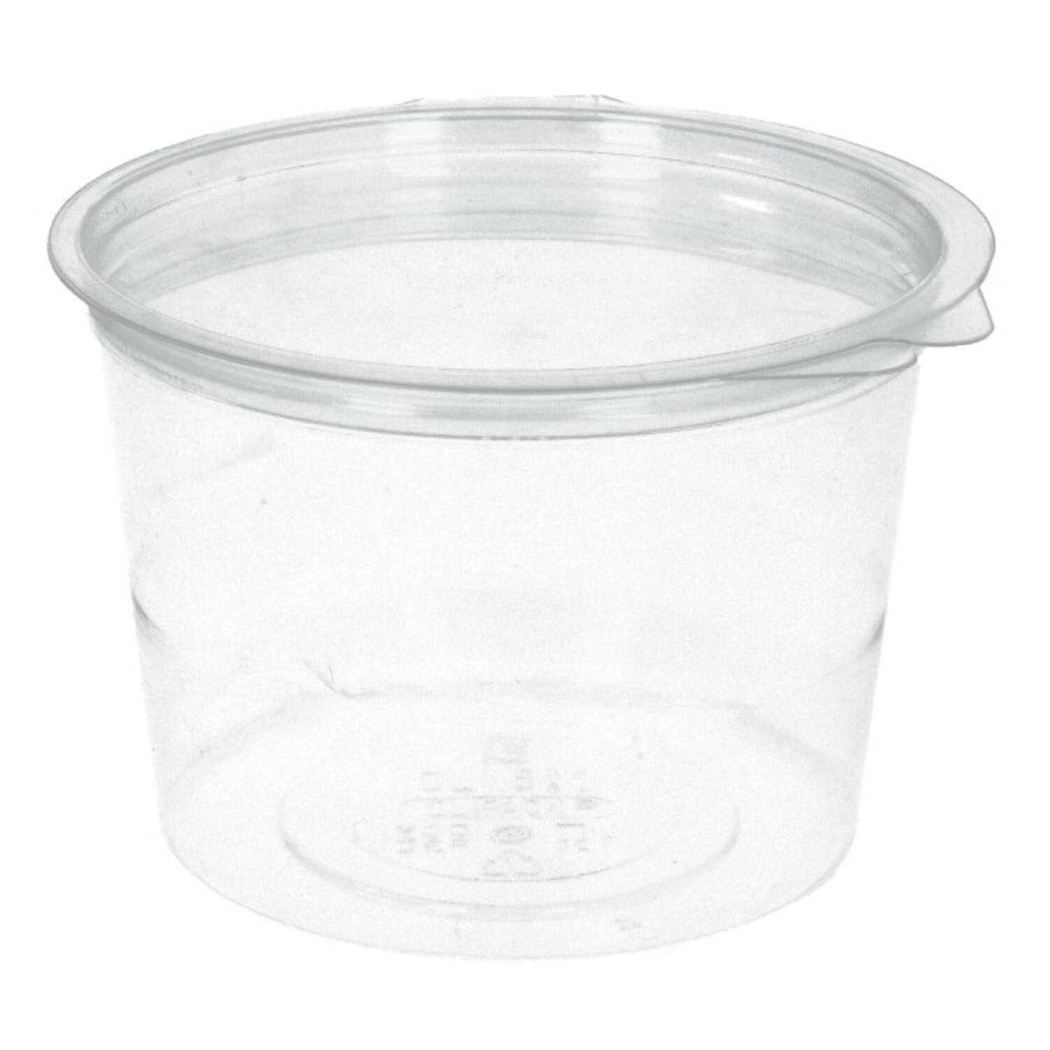 SALADEBAK + DEKSEL TRANSPARANT 750cc Ø14cm  200st